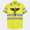 Men's High Visibility Safety Short Sleeve Work Shirt Thumbnail