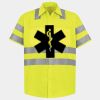 Men's High Visibility Safety Short Sleeve Work Shirt Thumbnail