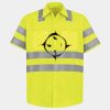 Men's High Visibility Safety Short Sleeve Work Shirt Thumbnail