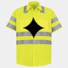 Men's High Visibility Safety Short Sleeve Work Shirt Thumbnail