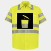 Men's High Visibility Safety Short Sleeve Work Shirt Thumbnail