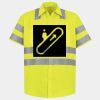 Men's High Visibility Safety Short Sleeve Work Shirt Thumbnail