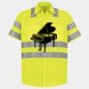 Men's High Visibility Safety Short Sleeve Work Shirt Thumbnail