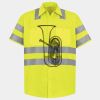 Men's High Visibility Safety Short Sleeve Work Shirt Thumbnail