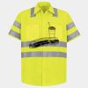 Men's High Visibility Safety Short Sleeve Work Shirt Thumbnail