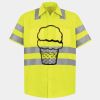 Men's High Visibility Safety Short Sleeve Work Shirt Thumbnail