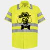 Men's High Visibility Safety Short Sleeve Work Shirt Thumbnail