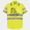 Men's High Visibility Safety Short Sleeve Work Shirt Thumbnail