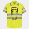 Men's High Visibility Safety Short Sleeve Work Shirt Thumbnail