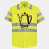 Men's High Visibility Safety Short Sleeve Work Shirt Thumbnail