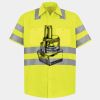 Men's High Visibility Safety Short Sleeve Work Shirt Thumbnail