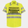 Men's High Visibility Safety Short Sleeve Work Shirt Thumbnail