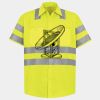 Men's High Visibility Safety Short Sleeve Work Shirt Thumbnail