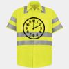 Men's High Visibility Safety Short Sleeve Work Shirt Thumbnail