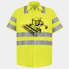Men's High Visibility Safety Short Sleeve Work Shirt Thumbnail