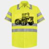 Men's High Visibility Safety Short Sleeve Work Shirt Thumbnail