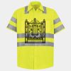 Men's High Visibility Safety Short Sleeve Work Shirt Thumbnail