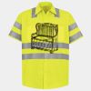 Men's High Visibility Safety Short Sleeve Work Shirt Thumbnail