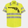 Men's High Visibility Safety Short Sleeve Work Shirt Thumbnail