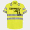 Men's High Visibility Safety Short Sleeve Work Shirt Thumbnail
