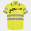 Men's High Visibility Safety Short Sleeve Work Shirt Thumbnail