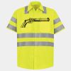 Men's High Visibility Safety Short Sleeve Work Shirt Thumbnail