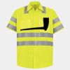 Men's High Visibility Safety Short Sleeve Work Shirt Thumbnail