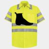 Men's High Visibility Safety Short Sleeve Work Shirt Thumbnail