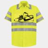 Men's High Visibility Safety Short Sleeve Work Shirt Thumbnail