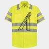 Men's High Visibility Safety Short Sleeve Work Shirt Thumbnail