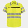 Men's High Visibility Safety Short Sleeve Work Shirt Thumbnail