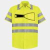 Men's High Visibility Safety Short Sleeve Work Shirt Thumbnail