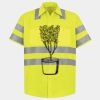 Men's High Visibility Safety Short Sleeve Work Shirt Thumbnail