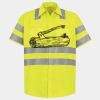 Men's High Visibility Safety Short Sleeve Work Shirt Thumbnail