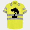 Men's High Visibility Safety Short Sleeve Work Shirt Thumbnail