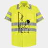 Men's High Visibility Safety Short Sleeve Work Shirt Thumbnail