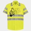 Men's High Visibility Safety Short Sleeve Work Shirt Thumbnail
