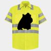 Men's High Visibility Safety Short Sleeve Work Shirt Thumbnail