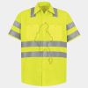 Men's High Visibility Safety Short Sleeve Work Shirt Thumbnail