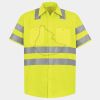 Men's High Visibility Safety Short Sleeve Work Shirt Thumbnail
