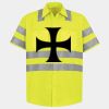 Men's High Visibility Safety Short Sleeve Work Shirt Thumbnail