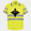 Men's High Visibility Safety Short Sleeve Work Shirt Thumbnail