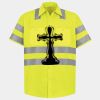 Men's High Visibility Safety Short Sleeve Work Shirt Thumbnail