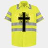 Men's High Visibility Safety Short Sleeve Work Shirt Thumbnail