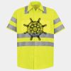 Men's High Visibility Safety Short Sleeve Work Shirt Thumbnail
