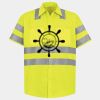 Men's High Visibility Safety Short Sleeve Work Shirt Thumbnail