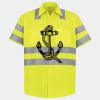 Men's High Visibility Safety Short Sleeve Work Shirt Thumbnail