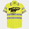 Men's High Visibility Safety Short Sleeve Work Shirt Thumbnail