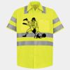 Men's High Visibility Safety Short Sleeve Work Shirt Thumbnail
