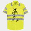 Men's High Visibility Safety Short Sleeve Work Shirt Thumbnail